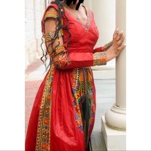 African print prom dress. Made in Africa.